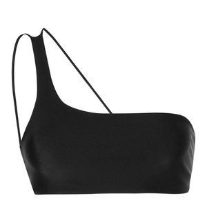 Jade Swim Apex One Shoulder Bikini Top Size L Color Black